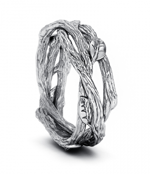 Тематическое кольцо "Веточка с листиками" (Мод. 509)